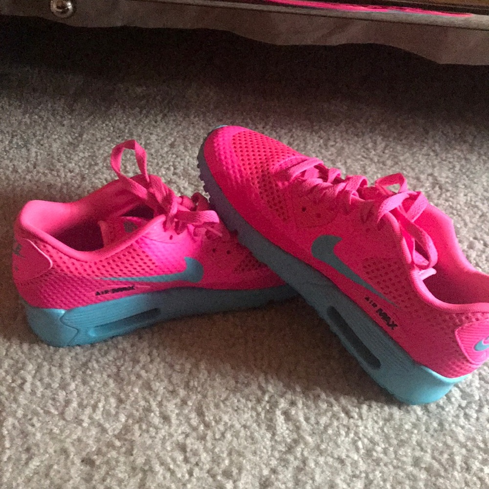 Neon Nike Air Max Sneakers- Pink/Blue !